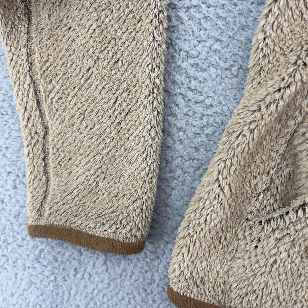 Patagonia Los Gatos Fleece Pullover Women's Medium Beige Brown Snap-T Jacket - Picture 8 of 13